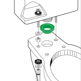 Universal Tank to Bowl Bolts & Gasket Kit, Tank to Toilet Gasket 2 Inch, Solid Brass Hardware Kit Toilet Repair Kit with 2 Pcs Gasket Fits Most 2-Inch/2.5-Inch Flush Valve Opening Toilet Tanks