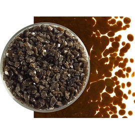 Woodland Brown Glass Frit Coarse Bullseye COE 90 Fusible- 4 Ounces