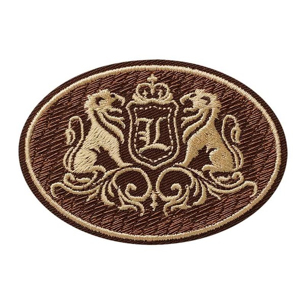 Lion Animal Coat of Arms Sew-On Patch Iron-On Appliqué Patches