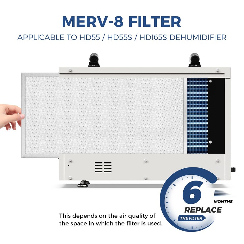 ALORAIR MERV-8 Filter Replacement for Sentinel HD55,Sentinel HDi65, 1 Pack