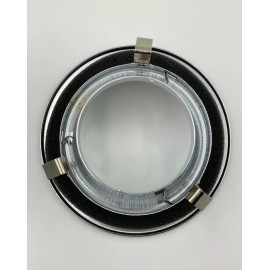 METRO LIGHTING 4" Recessed Can Light, Chrome Reflector & Ring, Open Trim, R20 PAR20, HV44002CH