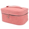 PU Leather Portable Makeup Bag Travel Handheld Detachable Waterproof Toiletry
