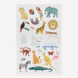 Meri Meri Wild Animals Tattoo Sheets (Pack of 2)