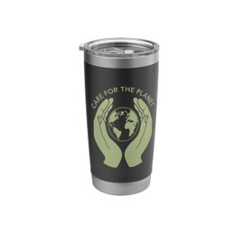 Earth Day Climate Change Action Message Stainless Steel Insulated Tumbler
