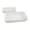 Mud Pie White Baker 2 Dish Set, small 2 3/4"
