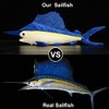 ZHONGXIN MADE Simulation Swordfish Sailfish Stuffed Plush Toy- 18.5inch Lifelike
