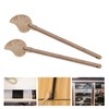 2 Pieces Brass Door Latch Pin 11cm Leaf Shape Retro