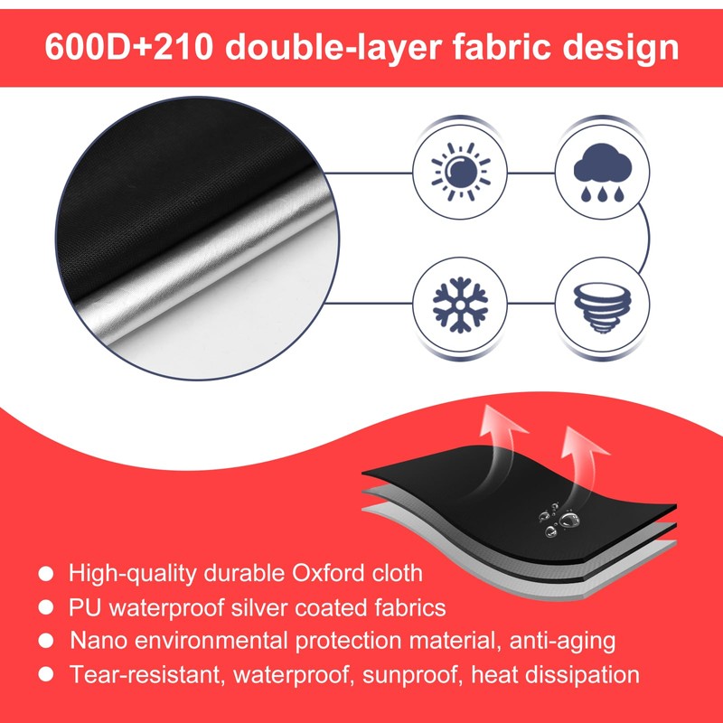 Generator Covers while Running, 32''L×24''W×24''H, Waterproof Generator Covers for Outside