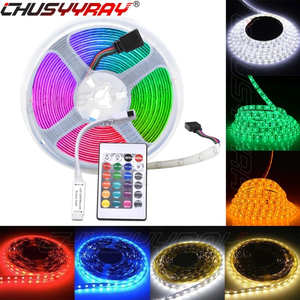 CHUSYYRAY 5M RGB LED Strip Light Flexible for Xmas Halloween