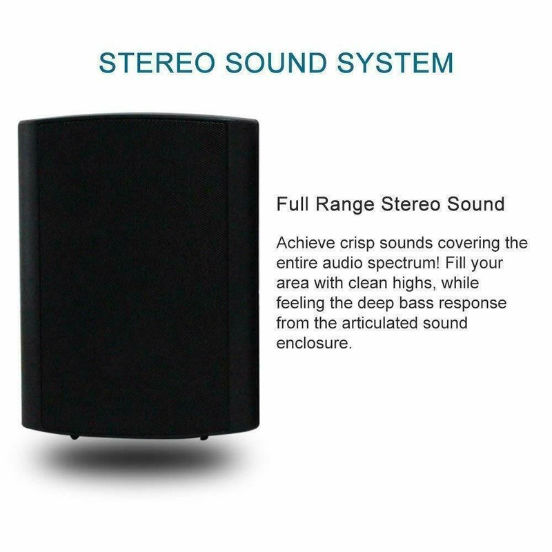 Herdio 200W 4" Waterproof Bluetooth Speakers for Indoor & Outdoor