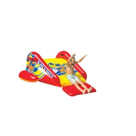 WOW Sports Slide n Smile Inflatable Pool Slide - with Built in Sprayer for Kids & Adults - Portable Pool Slides - Durable Vinyl