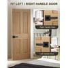 Tinewa 1 Pack Matte Black Door Handle Interior Privacy Door