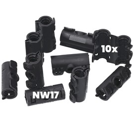 Kalitec 9810170 A-Distributor Form A NW17 Black I Distributor for Corrugated Pipe I Distributor Piece 3-Way I Distributor Box Black I Distributor Piece I Branch