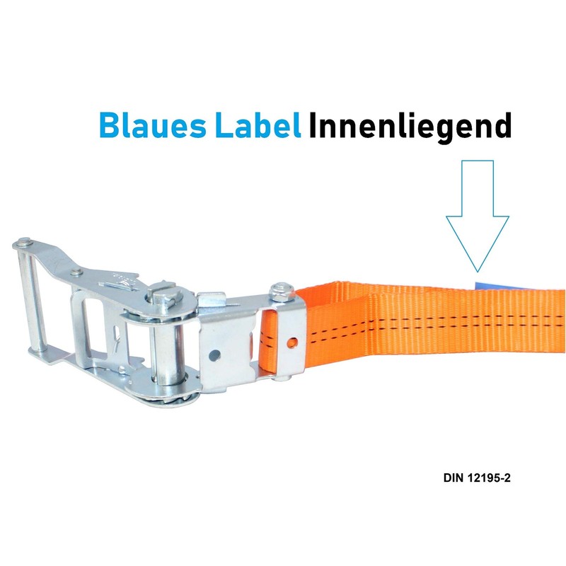 2 pieces 1000/2000 kg (daN) 6 m professional lashing straps