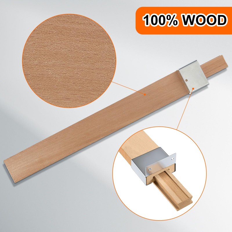 Maitys 2 Pcs Wood Drawer Slides Bottom Mount Classic 16
