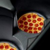 Pepperoni Pizza Pie. Car Coasters for drinks Set of 2.