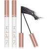 O'CHEAL Lash Lengthening Mascara, Voluminous Soft Lashes Makeup, Flake Free Formula, Hypoallergenic, Clump Free, Waterproof Long Lasting Natural for All Day - Intense Black (Pack of 2)