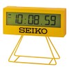 Seiko Unisex Alarm Clock Digital Plastic, yellow, wall clock