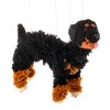 Artisan Owl Golden Rottweiler Marionette Puppet - Yarn Dog with