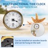 Brass Tide Clock, 3.8" Nautical Wall Clock for East Coast