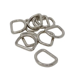 SBS D-Ring | Pack of 10 | 35 x 27 mm | Thickness 4 mm | Semi-Round Ring Half Ring Rustproof