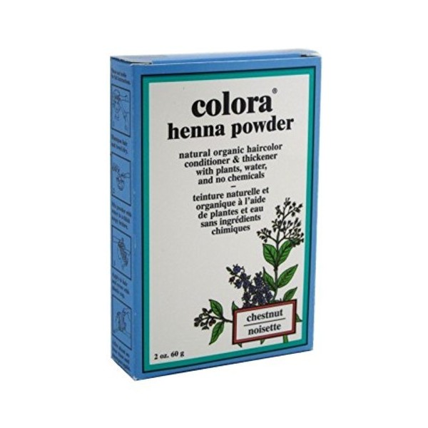Colora Henna Powder Hair Color Chestnut 2oz (3 Pack)