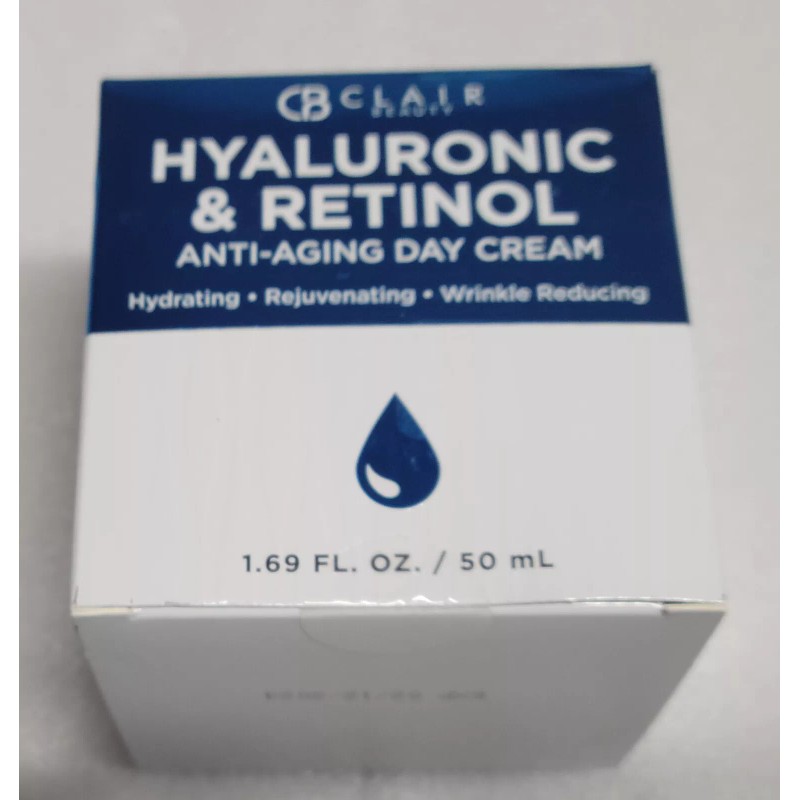 Retinol Clair Beauty Hyaluronic & Retinol Anti-aging Day Cream Evens