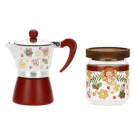 THUN - 400ml Coffee Pot and Coffee Canister Set Christmas Surprises Collection