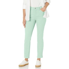 Gloria Vanderbilt Women's Petite Amanda Classic High Rise Tapered Jean, Jade Breeze