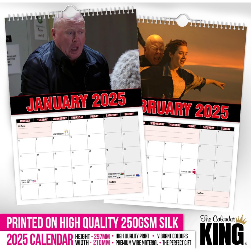 The Calendar King // Phil Mitchell - 2025 Wall Calendar