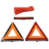 Funlove Foldable Warning Triangles Road Safety Triangle Kit, 3 Pack