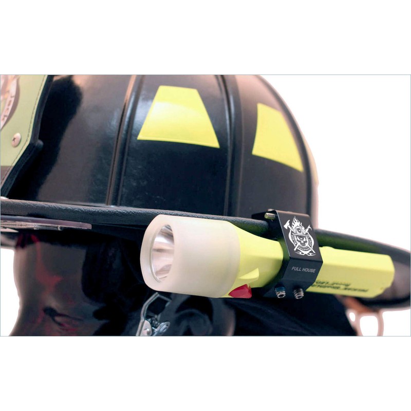 BlackJack Firefighter Helmet Aluminum Flashlight Holder (Full House)