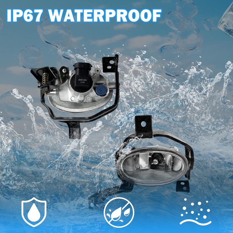 Fog Lights Compatible With Honda Crv Cr-v 2010 2011 Fog
