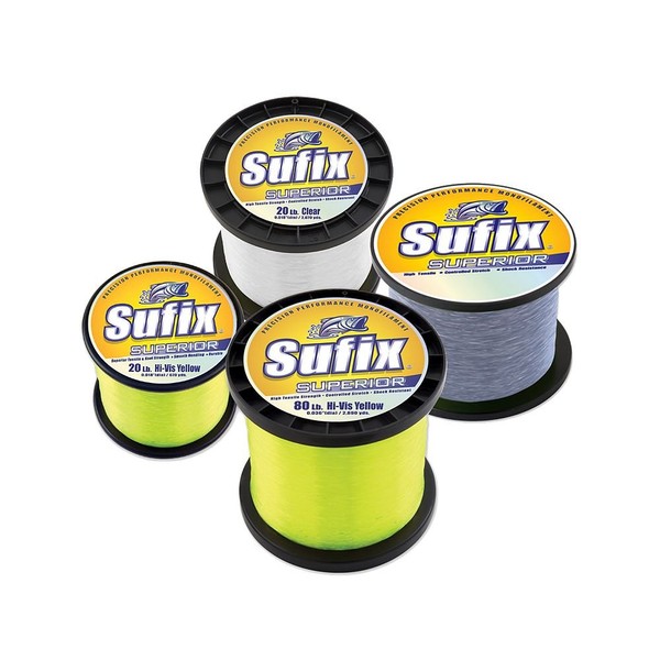 Sufix Superior Spool Size Fishing Line (Clear, 100-Pound)