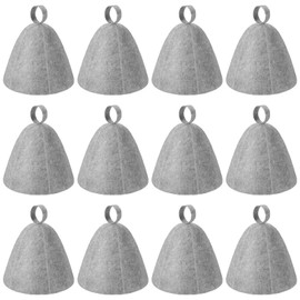 Sauna Hats, 12 Pcs Thickened Wool Sauna Hat for Women, Quick Absorbent and Heat Resistant, Quality Felt Material, Adult Size for Protection and Comfort