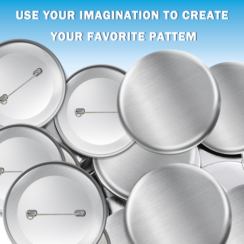 600 PCS Button Maker Supplies 58mm/2.28 inch Button Supplies, 200pcs