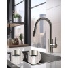 Hibbent Metal Pull Down Kitchen Faucet Head Replacement with 15