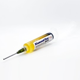 Diamond Flux FN231 Soldering Flux for Electronics NoClean Paste Gel RMA ROL0 in 10g Syringe for Repair and Soldering Printed Circuit Boards.