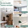 CroBlissful 10 Pcs 20-1/2'' Ceiling Fan Blades for 52" Clear