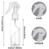 LOEQIAN 24 Pack Clear Spray Bottle, 3.5oz/100ml Plastic Fine Mist