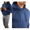 tobeinstyle de los hombres Cordón Ajustable sudadera con capucha, Marino,