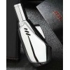 Jobon Eggplant Grip Torch Lighter - Chrome Color