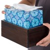 MyGift Rustic Distressed Textured Torched Wood Tissue Box Holder
