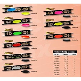 Fishing Tackle Max FTM Omura 5200383 Inline Spoon, Ready to Assemble, 39 mm, 3.9 cm, 3.5 g, Black, UV Red, 5200383