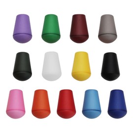 EMSea Pack of 65 Bell End Stoppers with Locking Lids Cord Locks Bell Shaped Cord Rope Lock for DIY Safe Drawstrings Bags Clothing Polychromatic Combination, multicoloured