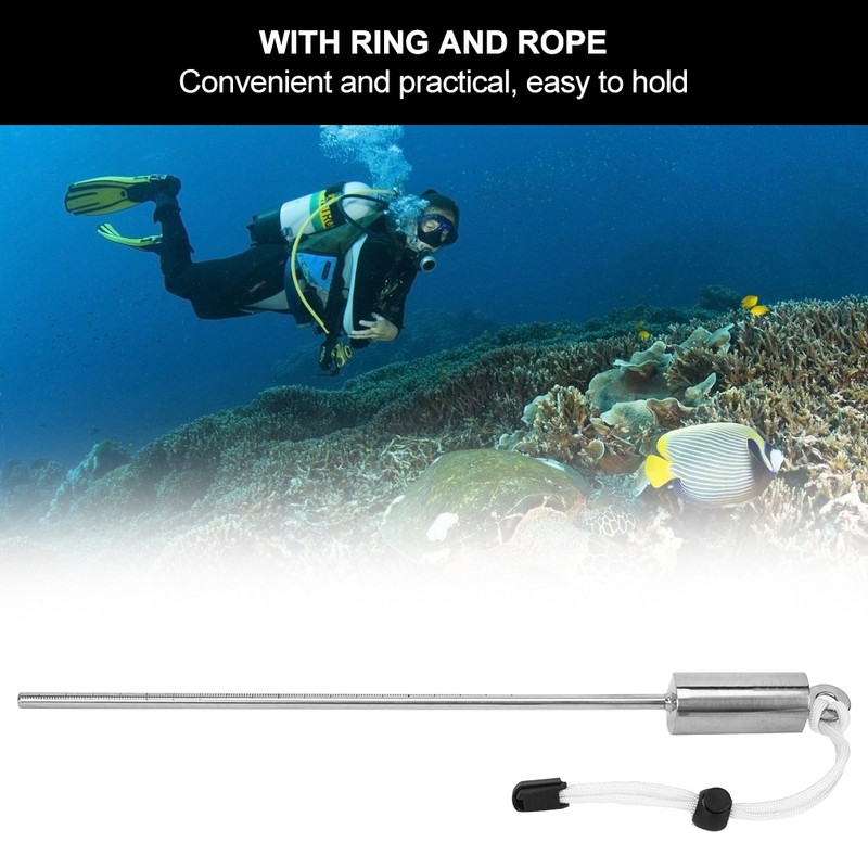 KEEPdiving Stainless Steel 30cm Diving Lobster Stick Pointer Underwater Shaker