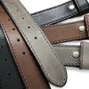 Italian Genuine Leather Belt Strap Brown 40