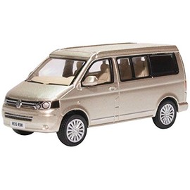 Oxford Diecast VW T5 Sand Beige Camper Van 1:76 Scale Model
