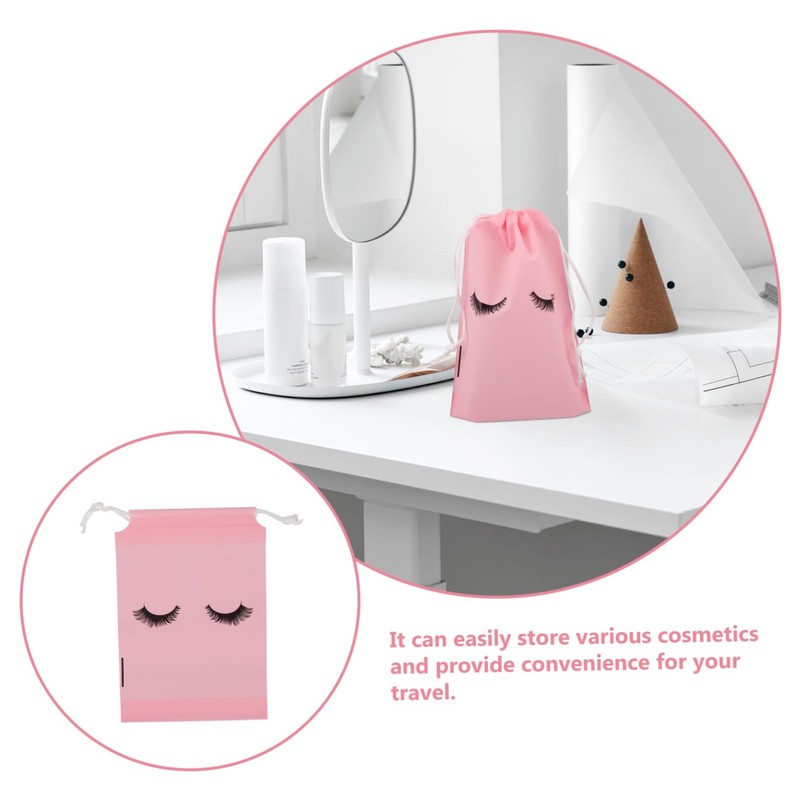 Gatuida 50pcs Matte Travel Makeup Bags for Cosmetics Durable Drawstring