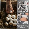 CIYODO Chicken Egg Collecting Basket Pouches Canvas Egg Holder for
